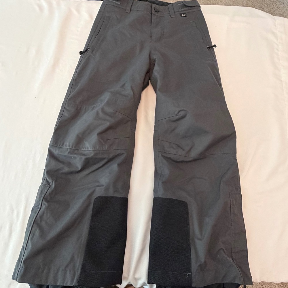 REI Boys XS Gray Insulated Snow Pants Ski Snowboard Adjustable Waist
